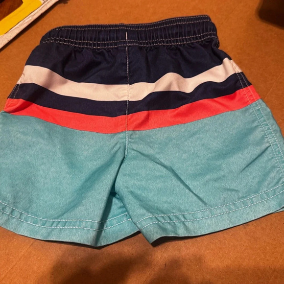 Carter’s Kids Striped Bathing Suit Drawstring Sz 18 Months - Picture 2 of 6